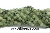 QUAR08 15 inches 10mm round green rutilated quartz gemstone beads