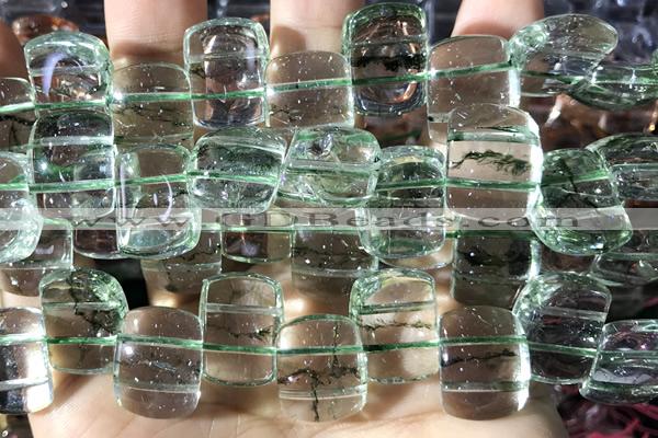 QUAR55 14 inches 13*18mm dyed crackle quartz beads