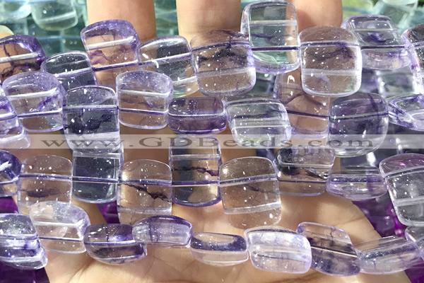 QUAR59 14 inches 13*18mm dyed crackle quartz beads