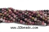 RHOD02 15 inches 8mm round fowlerite gemstone beads