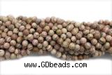 RHOD06 15 inches 8mm round rhodochrosite gemstone beads