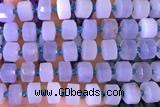 ROND153 14 inches 8*12mm faceted rondelle blue lace agate beads