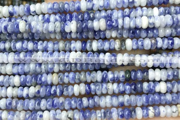 ROND170 15 inches 2*4mm rondelle blue spot stone gemstone beads