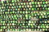 SEAS02 15 inches 4mm round dyed imperial jasper beads