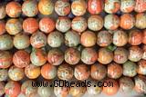 SEAS103 15 inches 10mm round dyed imperial jasper beads