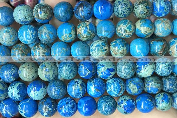 SEAS110 15 inches 10mm round dyed imperial jasper beads