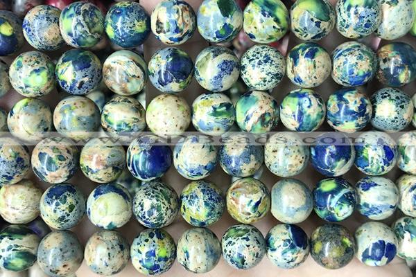 SEAS122 15 inches 10mm round dyed imperial jasper beads