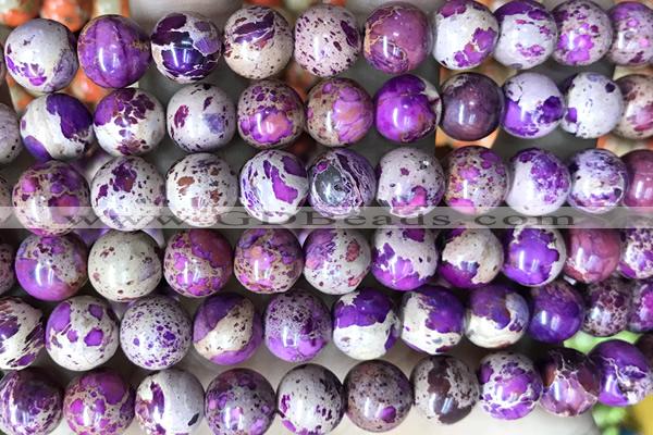 SEAS125 15 inches 10mm round dyed imperial jasper beads