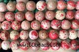 SEAS137 15 inches 12mm round dyed imperial jasper beads