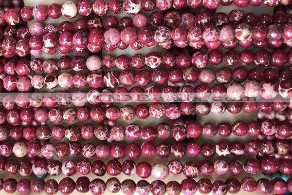 SEAS17 15 inches 4mm round dyed imperial jasper beads