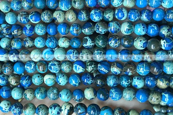 SEAS42 15 inches 6mm round dyed imperial jasper beads