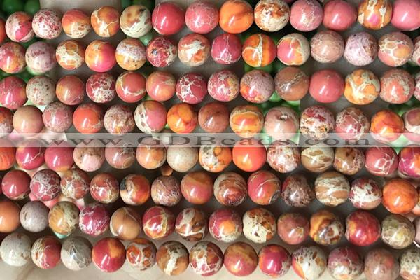 SEAS50 15 inches 6mm round dyed imperial jasper beads