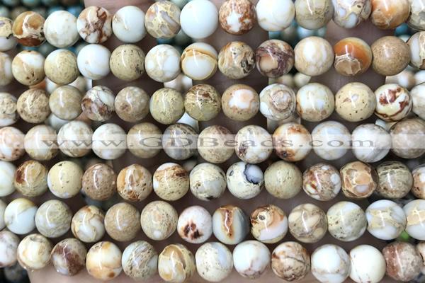 SEAS60 15 inches 8mm round dyed imperial jasper beads