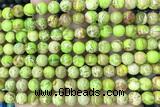 SEAS63 15 inches 8mm round dyed imperial jasper beads