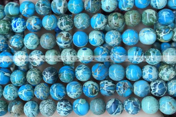 SEAS68 15 inches 8mm round dyed imperial jasper beads