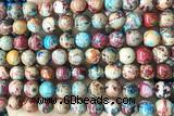 SEAS83 15 inches 8mm round dyed imperial jasper beads