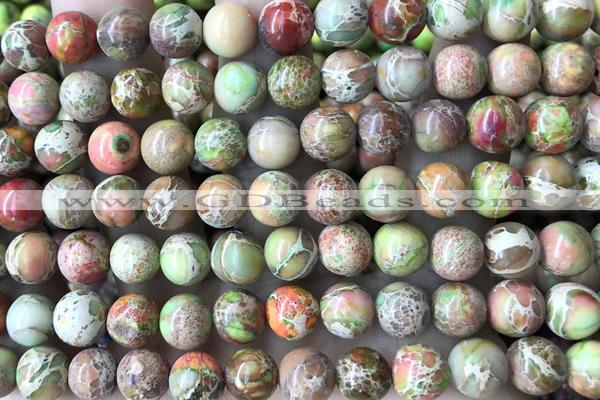 SEAS85 15 inches 8mm round dyed imperial jasper beads