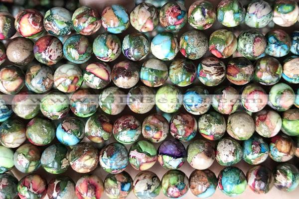 SEAS90 15 inches 8mm round dyed imperial jasper beads