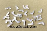 Shel26 6*10mm Natural White Shell Alphabet Letter Pendant