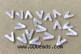 Shel36 9*10mm Natural White Shell Alphabet Letter Pendant