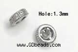 Silv101 2.3*6mm Cubic Zirconia Micro Pave 925 Sterling Silver