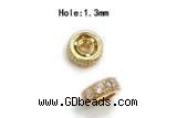 Silv102 2.3*6mm Cubic Zirconia Micro Pave 925 Sterling Silver Gold Plated