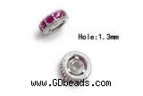 Silv104 2.3*6mm Cubic Zirconia Micro Pave 925 Sterling Silver