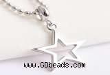 Silv121 15*23.5mm 925 Sterling Silver Star Pendant