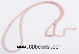 Silv93 2.1mm*45cm 925 Sterling Necklace Chain Rose Gold Plated