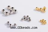 Silv16 2.5mm, 3mm, 4mm, 5mm 925 Sterling Silver Carved Beads Plated