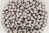 Silv22 2mm, 2.5mm, 3mm, 4mm 925 Sterling Silver Beads Rhodium Plated