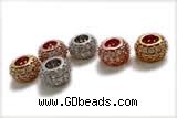 Silv32 6.2mm 925 Sterling Silver Rondelle Beads plated