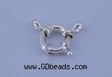 SSC204 5pcs 15mm 925 sterling silver spring rings clasps