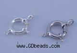 SSC206 5pcs 12mm 925 sterling silver spring rings clasps