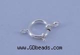 SSC207 5pcs 12.5mm 925 sterling silver spring rings clasps