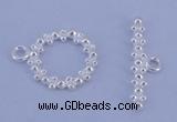 SSC22 5pcs 11mm donut 925 sterling silver toggle clasps