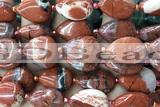 TEAR27 15 inches 13*18mm flat teardrop red jasper beads