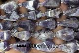 TEAR47 15 inches 10*20mm - 13*23mm faceted freeform teardrop amethyst beads