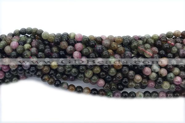 TPUR09 15 inches 6mm round tourmaline gemstone beads