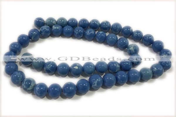 TURQ114 15 inches 10mm round synthetic turquoise beads