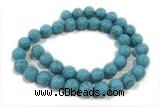 TURQ189 15 inches 10mm round synthetic turquoise beads