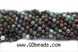 TURQ226 15 inches 8mm round chrysocolla gemstone beads