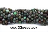 TURQ227 15 inches 10mm round chrysocolla gemstone beads